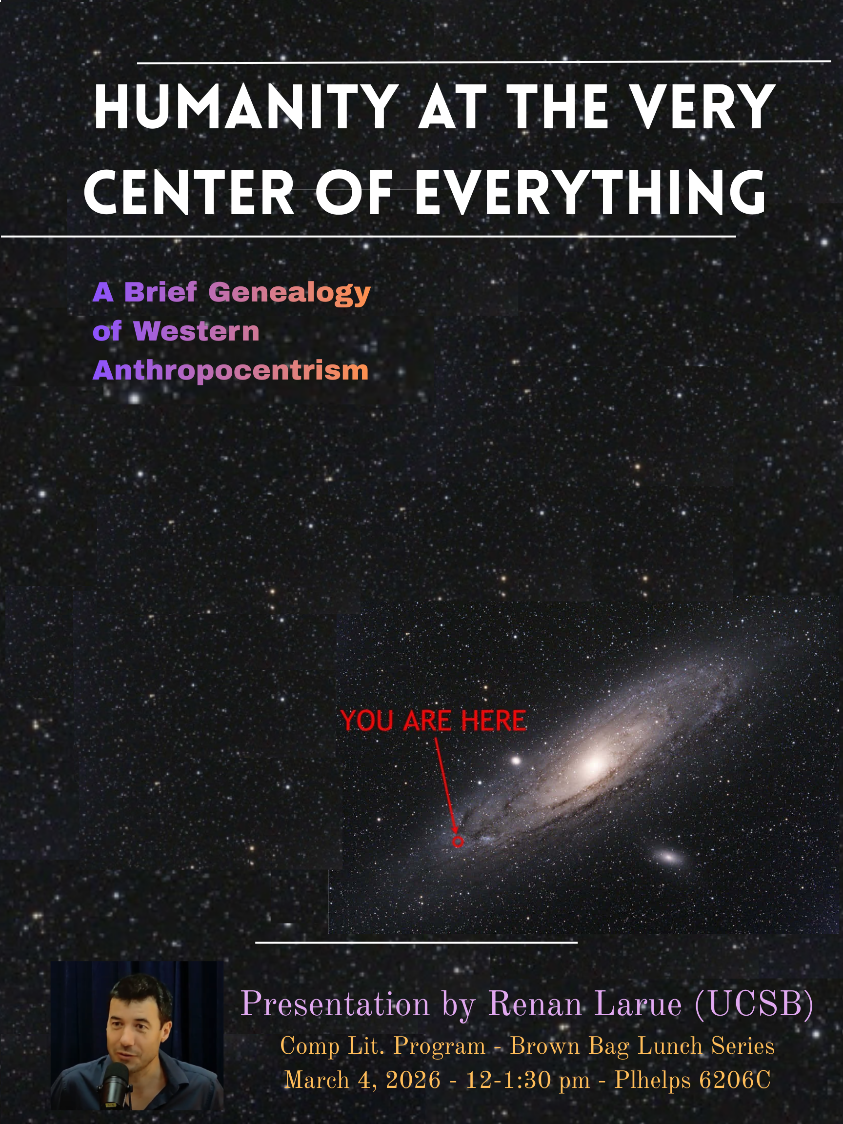 Poster of Larue talk with galaxy